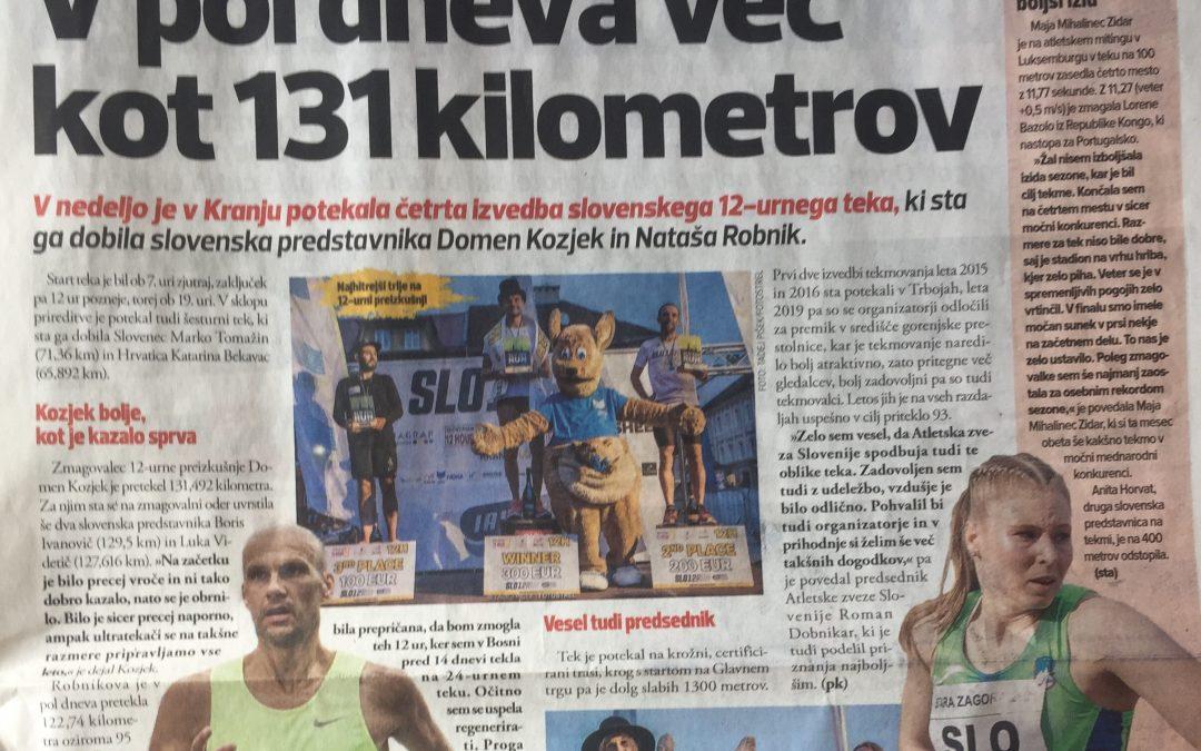V pol dneva več kot 131 kilometrov (Ekipa, 25.8.2021)