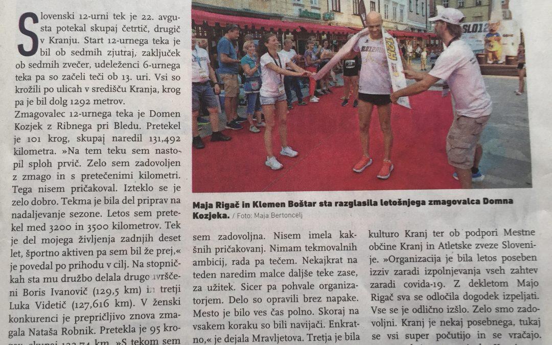 Tekli pol dneva (Kranjčanka, september 2021)