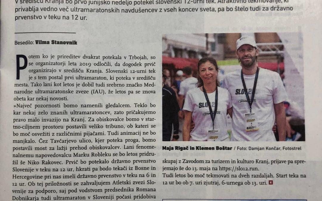 Tekači bodo znova napolnili mesto (Kranjčanka, april 2022)