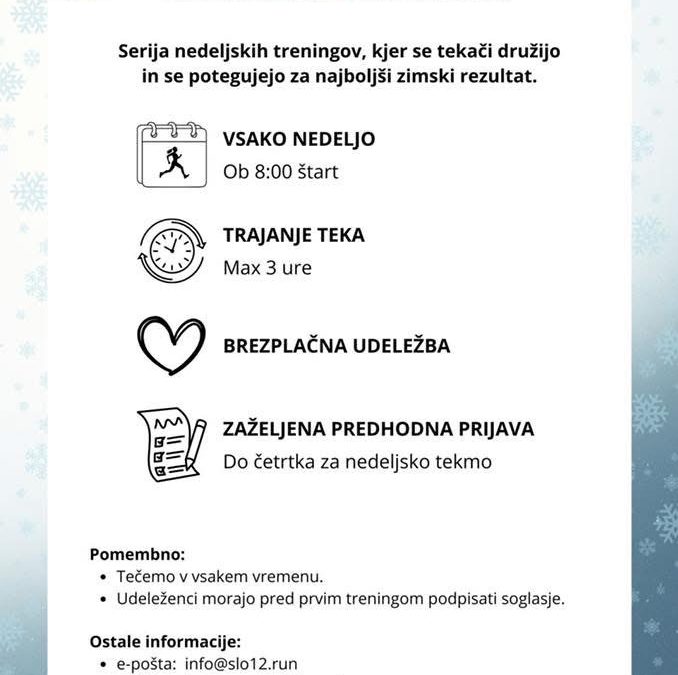 Začenja se zimska tekaška runda